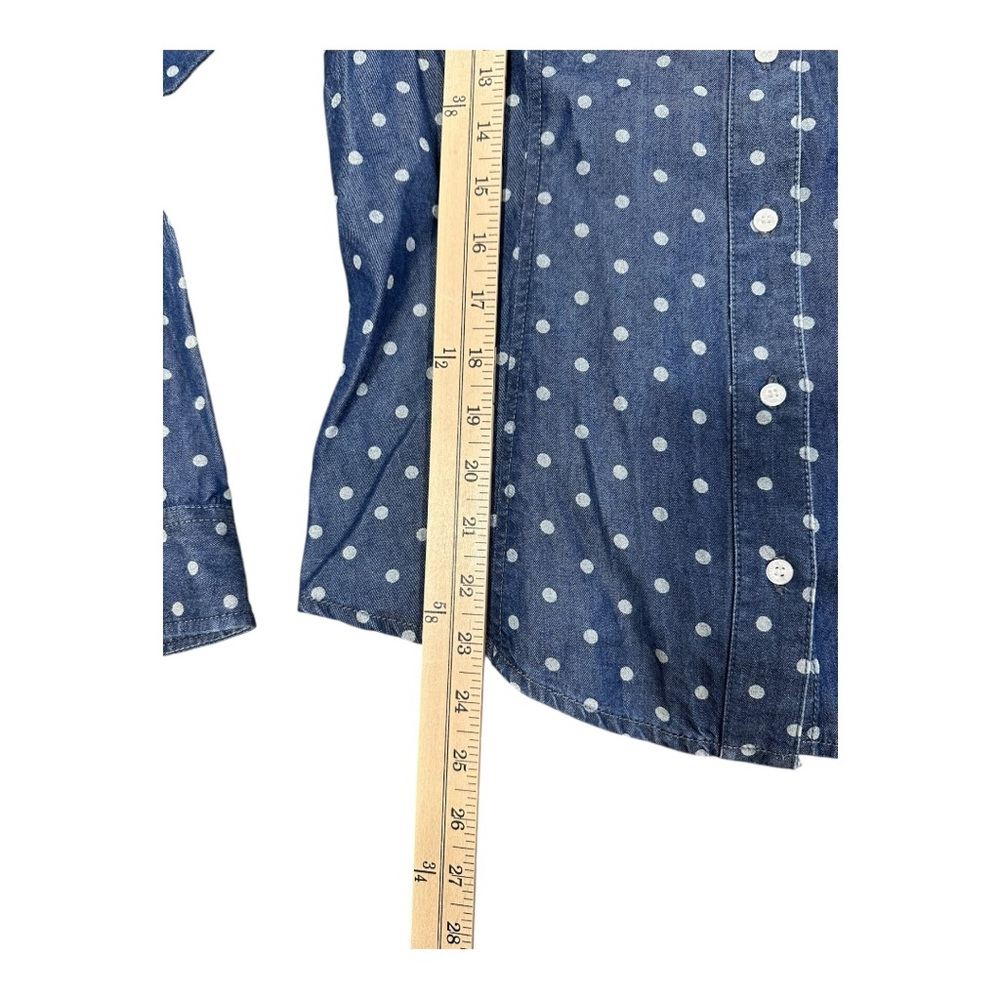 Guess “The Natalie Shirt”‎ Polka Dot Denim Button-Up | Women’s M - Picture 5 of 5